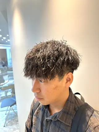 パーマ メンズ 心斎橋本町メンズ 美容師ユースケのヘアスタイル