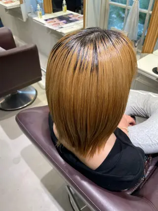 ミディアム agree~calling~所属・木 のみのヘアスタイル