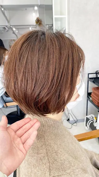 ショート カラー ⭐️ショート⭐️美髪 矯正⭐️水口陸のヘアスタイル