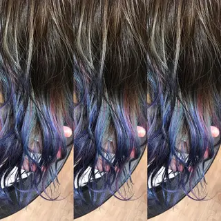 セミロング カラー 大久保 隆蔵のヘアスタイル