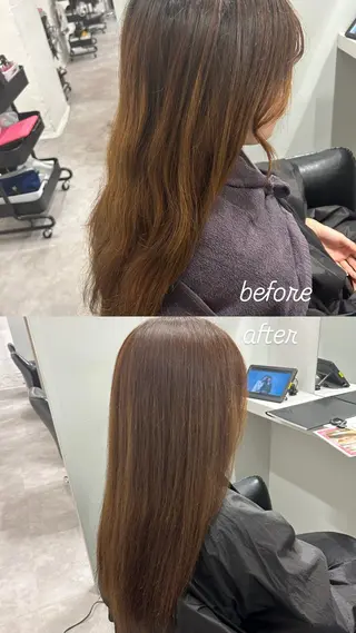 カラー tokute 片岡心🐥のヘアスタイル