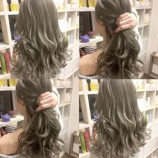 ロング ケアブリーチ&シール エクステの店和田翔莉のヘアスタイル
