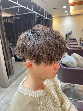 パーマ メンズ 仙台/メンズ/ フェザー/リョウのヘアスタイル