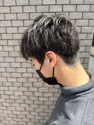 ショート メンズ パーマ/ハイトーン /吉田眞のヘアスタイル