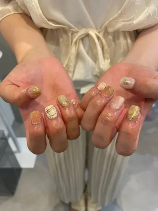 ネイル 束感まつ毛/ネイル/ LED♥KIRARAのマツエク・マツパデザイン