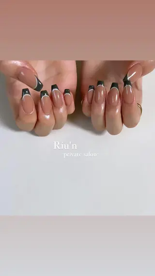 ロング Riu*n -private-のネイルデザイン