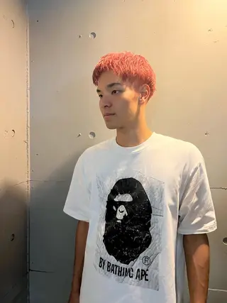 ショート カラー メンズ fifth神宮前 HIN★T★のヘアスタイル