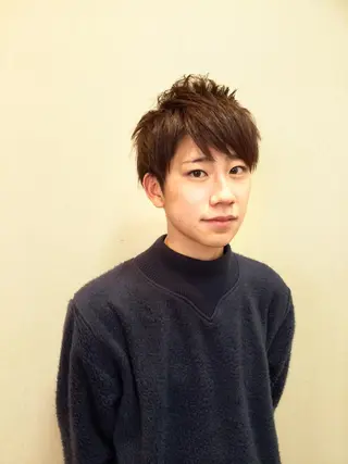 ショート カラー メンズ 快眠ヘッドスパ はなのなのヘアスタイル