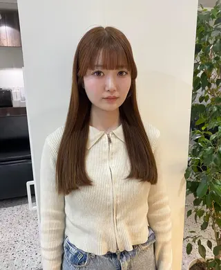 カラー AO所属・RISAKO 艶髪モテヘア🎀府中のヘアスタイル