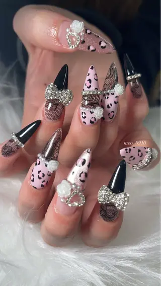 ロング Nail Salon L'arc所属・☆Mèo ☆のネイルデザイン