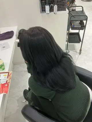 ロング カラー ヘアアレンジ 🫧透明感ラベンダー 似合わせ🫧あい🫧のヘアスタイル