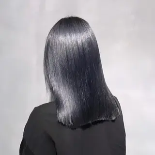 ミディアム 𝙆𝙖𝙞🎀🩶 レイヤー/縮毛矯正のヘアスタイル