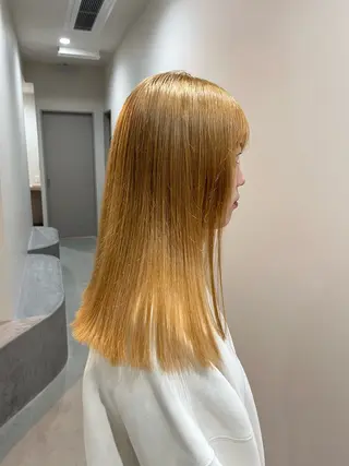 ミディアム カラー OMA/ chinaのヘアスタイル