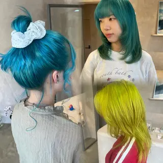 セミロング カラー Bërg所属・Bërg mimi ‎ ౨ৎ⋆のヘアスタイル
