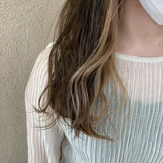 ロング カラー SALOWIN  吉祥寺店所属・くすみベージュカラー 🪻HARUKAのヘアスタイル