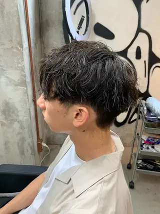 パーマ メンズ ⚡️メンズパーマ特化 mens支持◎/忠地のヘアスタイル