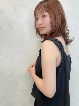ミディアム チダアキフミ Ash大森のヘアスタイル