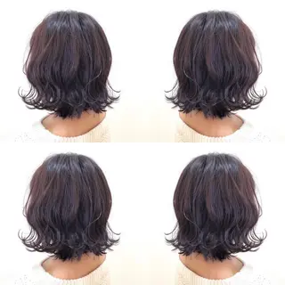 ミディアム カラー 🌈ぷる艶カラー🌈 髪質改善👑柳沼尚貴のヘアスタイル