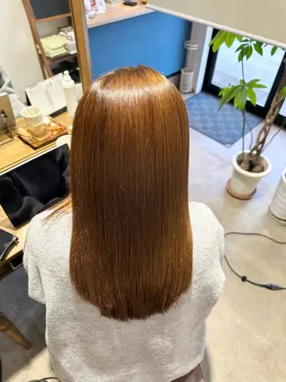 セミロング ランプシーヘアー所属・髪質改善Lampsi 鹿児島中央店のヘアスタイル