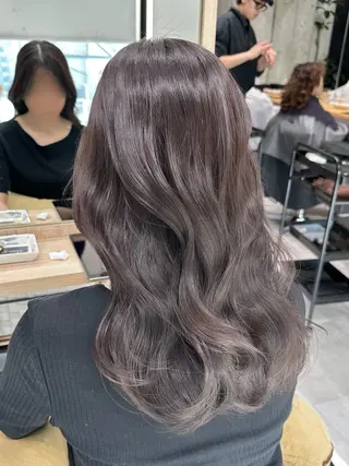 セミロング ✨透明感 艶カラー恵比寿✨のヘアスタイル