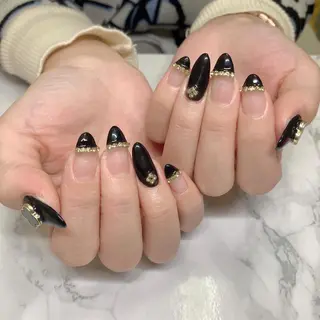 ネイル はな💎ネイル ワンホン、長さ出しのネイルデザイン