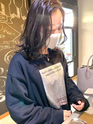 ミディアム カラー メンズヘア/レイヤー /ボブ山内春輝のヘアスタイル