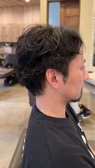 パーマ メンズ パーマ/艶カラー/ 髪質改善/伊藤愛麻のヘアスタイル