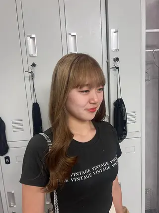 カラー SOL しゅのんのヘアスタイル