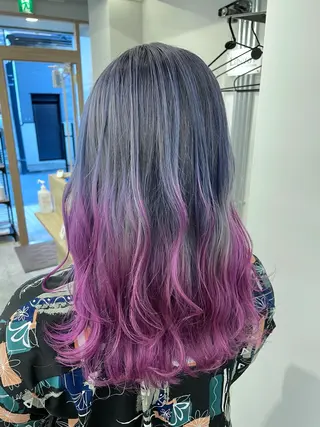 セミロング SAEKI【ior 】北千住店ブリーチのヘアスタイル