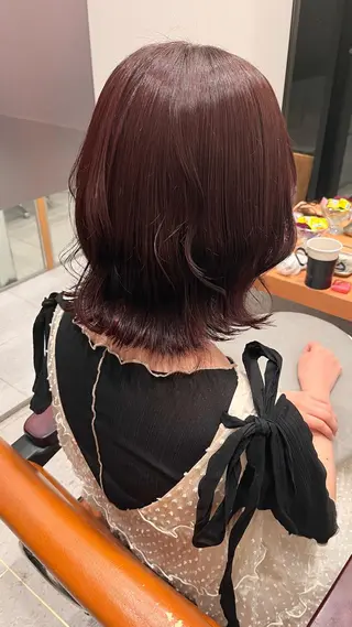 ミディアム カラー classic 新横浜所属・大人girly🛋️ 🤍yukakoのヘアスタイル