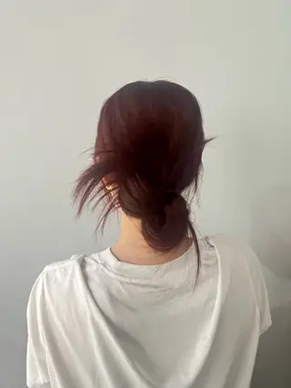 ロング カラー ヘアアレンジ -さたけ たつき-のヘアスタイル