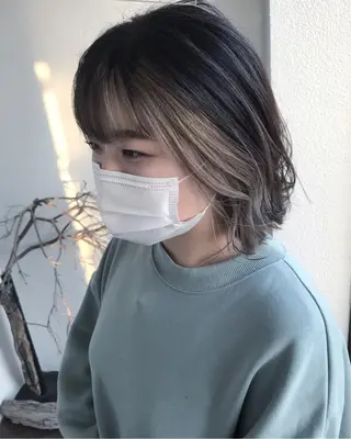 ミディアム カラー 大嶋 宏隆のヘアスタイル