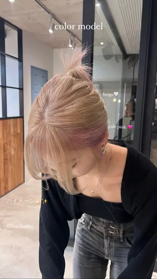 ミディアム saki/Insta fleur_sakiのヘアスタイル