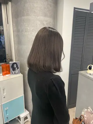 ミディアム ♡似合わせハイトーン ♡maiのヘアスタイル