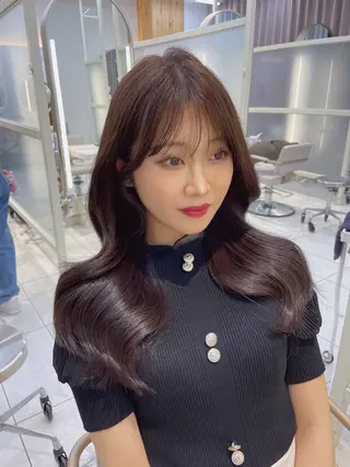 ロング 顔周り/透明感カラー /韓国ヘア/TAKUのヘアスタイル