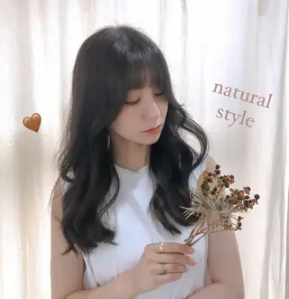 ロング カラー ブリーチなし透明感カ ラー×韓国ヘア♡ヒデのヘアスタイル