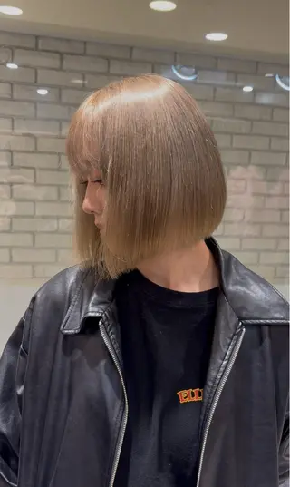 ミディアム カラー ハルキ/表参道/ 透明感カラー/美髪のヘアスタイル