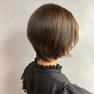 ショート カラー パーマ 🪐SOURCE 塚口　シマブクロ🪐のヘアスタイル