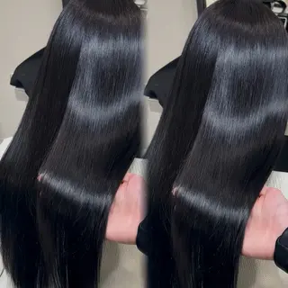 ロング Euphoria新宿店所属・新宿/透明感カラー/ 縮毛矯正/SHOKIのヘアスタイル