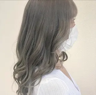 ロング カラー 💘韓国カラー💘 クルミのヘアスタイル