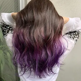 カラー セミロング ANGELICA 近鉄奈良店のヘアスタイル