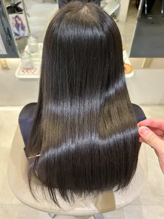 ロング 髪質改善・縮毛矯正 濱　泰賀のヘアスタイル