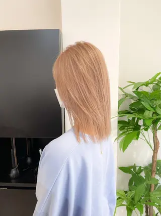 ミディアム 艶髪カラー✨ misaki .のヘアスタイル