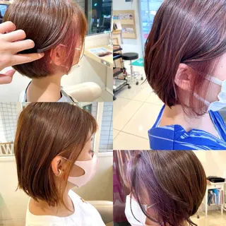 カラー 30代からの大人 ショートのヘアスタイル