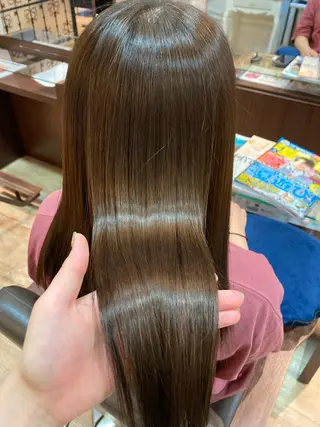 ロング 松村　由莉香/ カラー/髪質改善のヘアスタイル