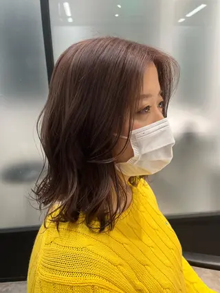 ロング カラー 髪質改善/縮毛矯正 艶カラー/珠聡のヘアスタイル