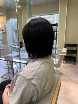 ショート ボブ/ぱつっとボブ/ 谷口 海星のヘアスタイル