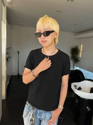 ショート カラー メンズ Linda所属・MAO カラーモデル募集中のヘアスタイル