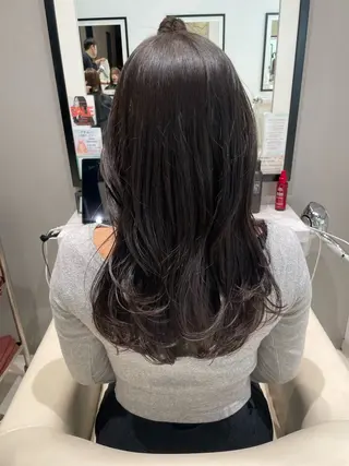 ロング カラー k-twoたき✨艶感 カラー/美髪矯正のヘアスタイル