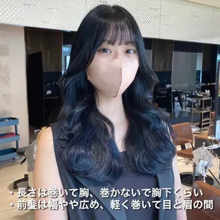 ロング カラー レイヤー/顔周り /透明感🩶高橋大のヘアスタイル